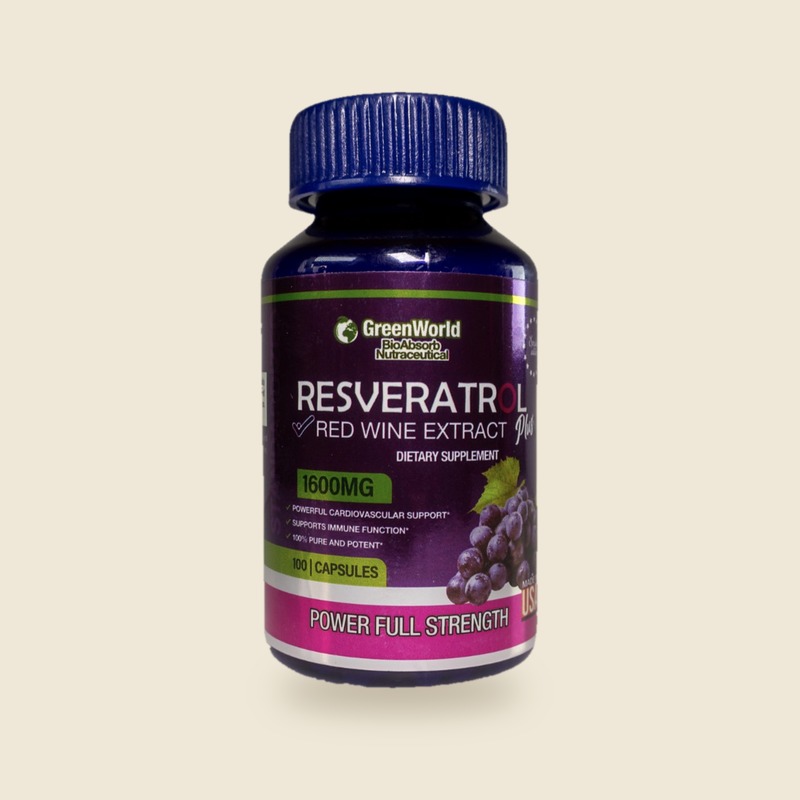 Resveratrol Red Wine Extract GreenWorld – foto del catálogo del proveedor